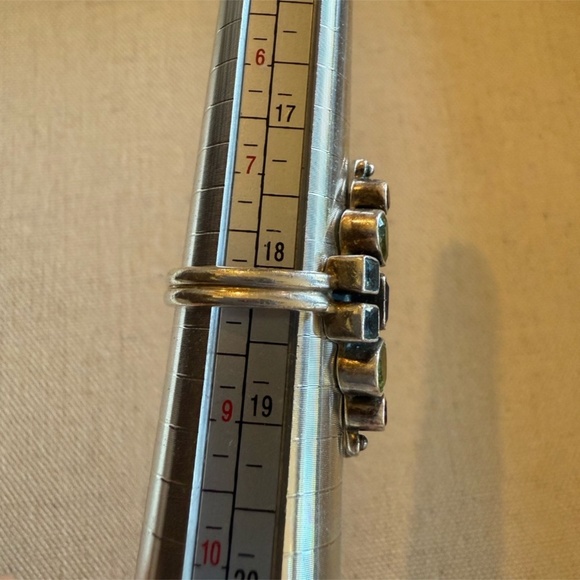 Vintage NB Nicky Butler Sterling Silver Multi Gemstone Cluster Ring Size 8 - Picture 6 of 8